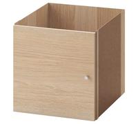 I K E A KALLAX Inserto con anta, effetto rovere tinto bianco 33x33 cm