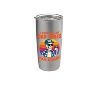 I Keep All My Dad Jokes in A Dad-a-Base Skeleton Fathers Day Bicchiere termico in acciaio inox doppia parete
