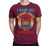 I Keep All My Dad Jokes In A Dad-A-Base T-Shirt Amazing Men Tee Top T-Shirt #FD