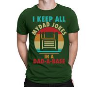 I Keep All My Dad Jokes In A Dad-A-Base T-Shirt Amazing Men Tee Top T-Shirt #FD