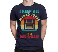 I Keep All My Dad Jokes In A Dad-A-Base T-Shirt Amazing Men Tee Top T-Shirt #FD