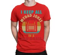 I Keep All My Dad Jokes In A Dad-A-Base T-Shirt Amazing Men Tee Top T-Shirt #FD