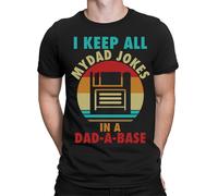 I Keep All My Dad Jokes In A Dad-A-Base T-Shirt Amazing Men Tee Top T-Shirt #FD