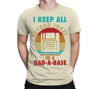 I Keep All My Dad Jokes In A Dad-A-Base T-Shirt Amazing Men Tee Top T-Shirt #FD