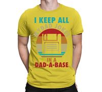 I Keep All My Dad Jokes In A Dad-A-Base T-Shirt Amazing Men Tee Top T-Shirt #FD