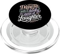 I Keep Fit With A Daily Dose Of Laughter Gym Humor - PopSockets PopGrip per MagSafe