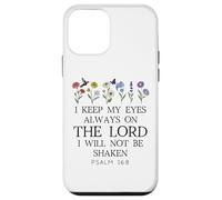 I Keep My Eyes Always on the Lord Not Be Shaken Psalm 16:8 Custodia per iPhone 12 mini