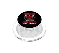 I Kissed A Firefighter Funny Fireman Fighters Lovers PopSockets PopGrip per MagSafe