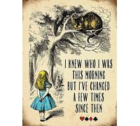 I Knew Who Was This Mattina, Alice IN Meravigliosa Grande Acciaio Insegna ( Og )