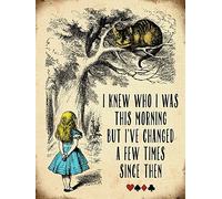 I Knew Who Was This Mattina, Alice IN Meravigliosa Grande Acciaio Insegna ( Og )