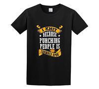 I Knit Because Punching People Is Frowned Upon Knitting Men Adult Short Sleeve Black S