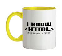 I Know Html How To Meet Donna - Ceramica Mug - Divertente Giorno Geek Nerd