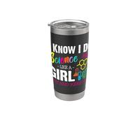 I Know I Do Science Like A Girl Try and Keep Up - Scientist Bicchiere termico in acciaio inox doppia parete