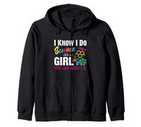 I Know I Do Science Like A Girl Try And Keep Up - Scientist Felpa con Cappuccio