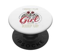 I Know I Play Like A Girl Try To Keep Up Funny Dart Player PopSockets PopGrip Adesivo