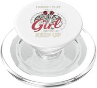 I Know I Play Like A Girl Try To Keep Up Funny Dart Player PopSockets PopGrip per MagSafe