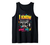 I Know What This Is Retro 80's Throwback Party Divertente Canotta