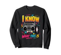 I Know What This Is Retro 80's Throwback Party Divertente Felpa