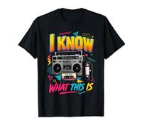 I Know What This Is Retro 80's Throwback Party Divertente Maglietta