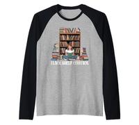 I Lack Shelf Control - Divertente Amante dei Libri Che Legge i Vermi Maglia con Maniche Raglan