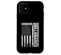 I lavoratori sopra i miliardari protestano contro la giustizia sociale Custodia per iPhone 11