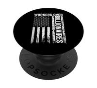 I lavoratori sopra i miliardari protestano contro la giustizia sociale PopSockets PopGrip Adesivo