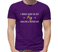 I Lavoro Rigido For My Carlino - T-Shirt - Cucciolo Cane Amore Carino Divertente
