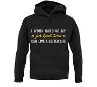 I Lavoro Rigido For My Jack Russell Terrier - Felpa con Cappuccio / - Cane -