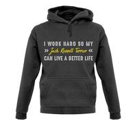 I Lavoro Rigido For My Jack Russell Terrier - Felpa con Cappuccio / - Cane -