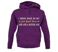 I Lavoro Rigido For My Jack Russell Terrier - Felpa con Cappuccio / - Cane -