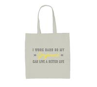 I Lavoro Rigido For My Levriero - Borsa Tote IN Tela - Cane Cani Puppy Love