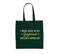 I Lavoro Rigido For My Levriero - Borsa Tote IN Tela - Cane Cani Puppy Love