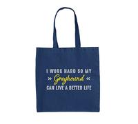 I Lavoro Rigido For My Levriero - Borsa Tote IN Tela - Cane Cani Puppy Love