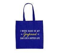 I Lavoro Rigido For My Levriero - Borsa Tote IN Tela - Cane Cani Puppy Love