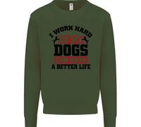 I Lavoro Rigido So il Mio Cani Better Life Divertente Bambini Felpa Maglione