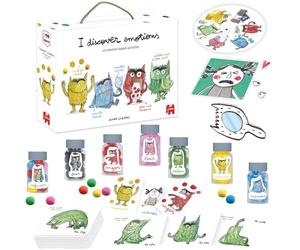 I Learn The Colour Monster - Kit di attività per Bambini con Scritta I Discover Emotions, per Imparare Emozioni e Sentimenti, Felicità, tristezza, Calma e Altro Ancora, Gioco di Gestione delle