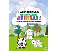 I learn trilingual while coloring animals: English, Spanish, Portuguese
