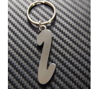 I Lettera Alfabeto Nome Portachiavi su Misura Acciaio Inox Regalo