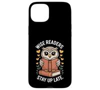 I lettori saggi restano svegli fino a tardi Owl Book Lovers Custodia per iPhone 15 Plus