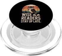 I lettori saggi restano svegli fino a tardi Owl Books PopSockets PopGrip per MagSafe