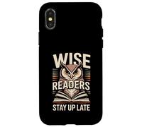 I lettori saggi restano svegli fino a tardi Owl Bookworm Custodia per iPhone X/XS