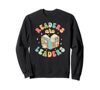 I Lettori Sono Leader Retro 60's Book Lover Felpa