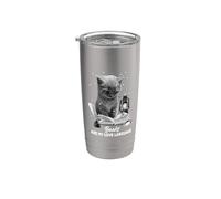 I libri dei bibliotecari sono il mio linguaggio d"amore Cat Reading A Bicchiere termico in acciaio inox doppia parete