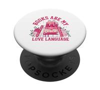 I libri sono il mio amore Linguaggio Book Lover Reader Reading PopSockets PopGrip Adesivo