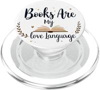 I libri sono il mio amore Linguaggio Lettura Amante Bibliotecario Estetica PopSockets PopGrip per MagSafe
