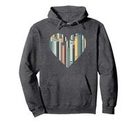 I Libri Sono Il Mio linguaggio d'Amore - Bookworm Gift Felpa con Cappuccio, Unisex per Adulti, Grigio Scuro, XXL