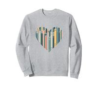I Libri Sono Il Mio linguaggio d'Amore - Bookworm Gift Felpa, Unisex per Adulti, Grigio Melange, XL