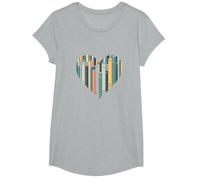 I Libri Sono Il Mio linguaggio d'Amore - Bookworm Gift Maglietta, Ragazze, Grigio Melange, S
