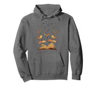 I libri sono sogni date ali -Lettori avidi topi di biblioteca Bookish Felpa con Cappuccio