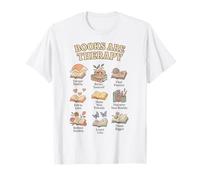 I Libri Sono Terapia Accogliente Lettura Cura di sé per Gli Amanti dei Libri Maglietta